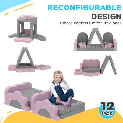 Climbing Blocks and Ball Pit — Set of 12