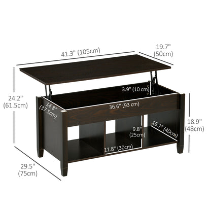 Lift Top Coffee Table Modern with Hidden Storage