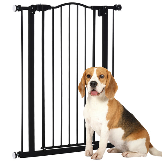 Extra tall dog gate with auto close door