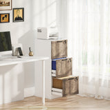 3-Drawer Farmhouse Filing Cabinet with Lock