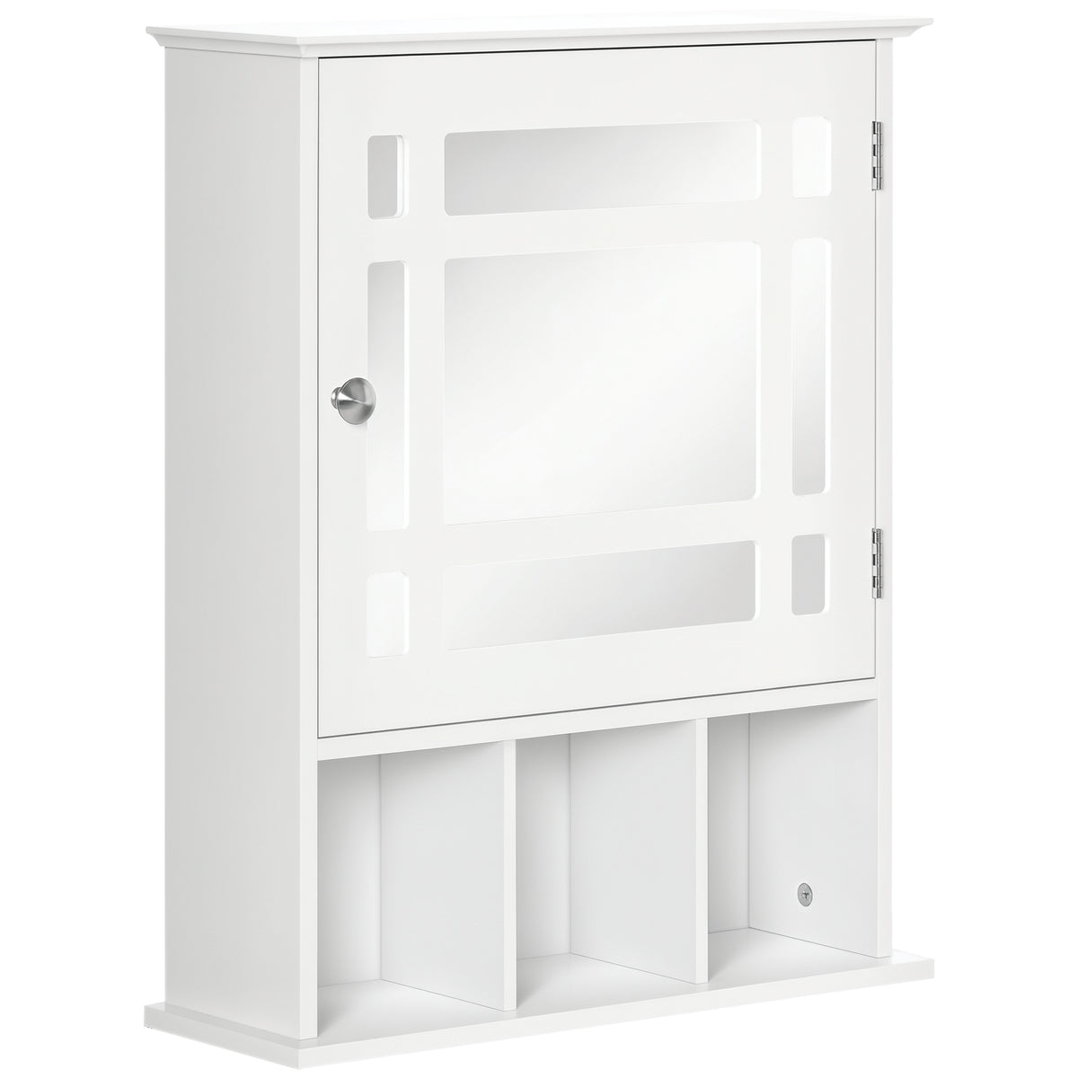 Wall mounted mirrored medicine cabinet