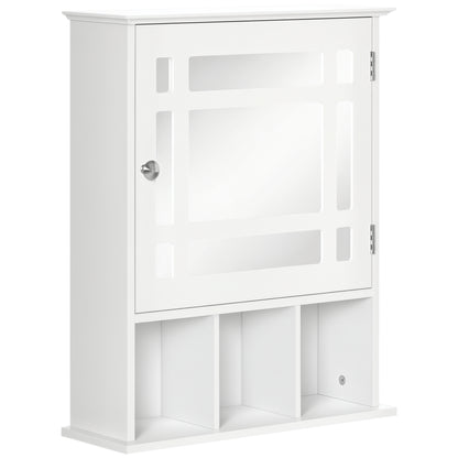 Wall mounted mirrored medicine cabinet