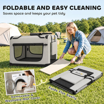 Soft-sided pet carrier bag