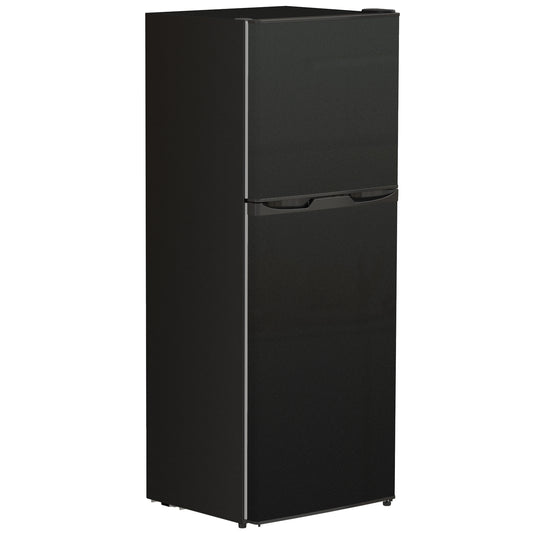Pequeño refrigerador de puertas dobles con congelador integrado, 4,6 pies cúbicos