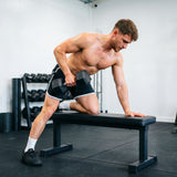 Hex Rubber Dumbbells 15 lb — pair