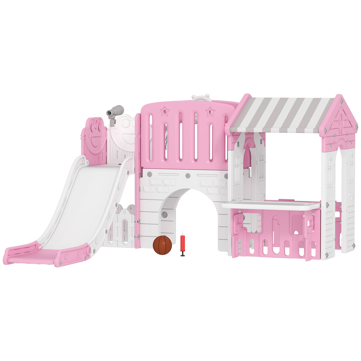 7-in-1 Toddler Slide Playground Playset