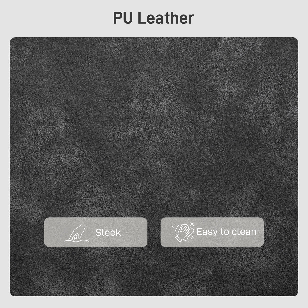 Loveseat Sofa PU Leather with Wood Legs