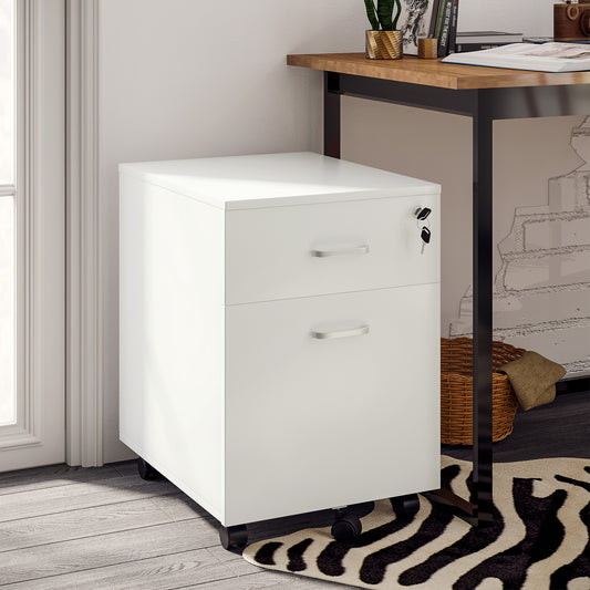 Mobile locking filing cabinet