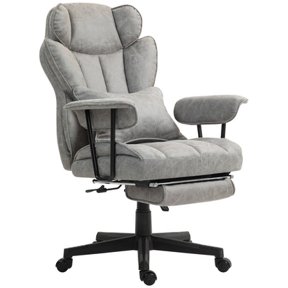 Silla de oficina ergonómica de gran tamaño con reposapiés