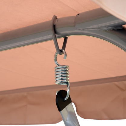 3-Person Patio Swing with Adjustable Canopy