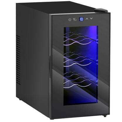 Compact 8 Bottle Wine Cooler Refrigerator