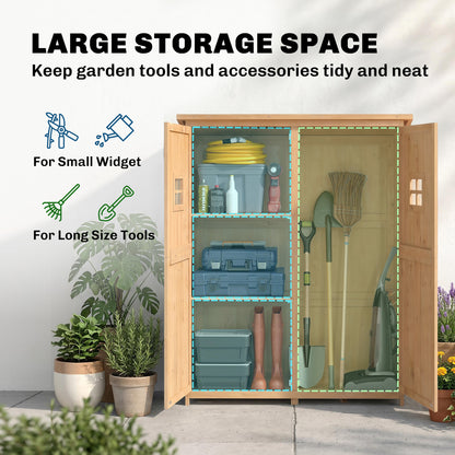 Wooden Garden Shed 4x1.5 ft with Double Doors
