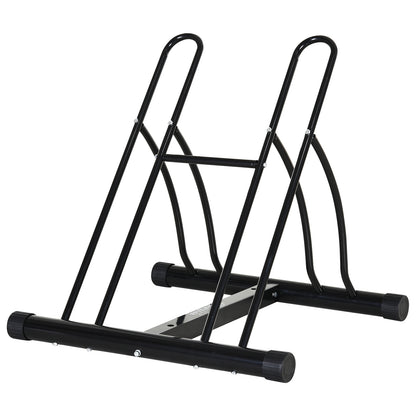 Soporte de suelo para dos bicicletas