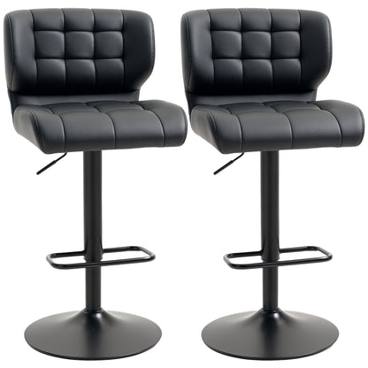 Swivel adjustable bar stools set of 2