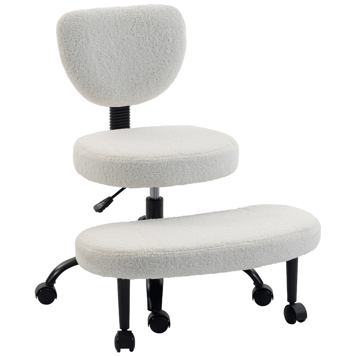 Ergonomic cross-legged swivel office chair