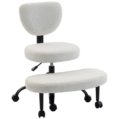 Ergonomic cross-legged swivel office chair