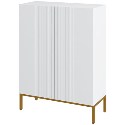 Shoe storage cabinet with adjustable shelves
