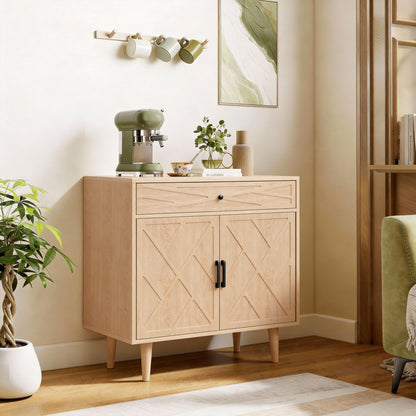 Dining room sideboard patterned doors