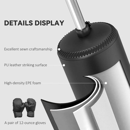 Freestanding Boxing Punch Bag Stand with Rotating Arm