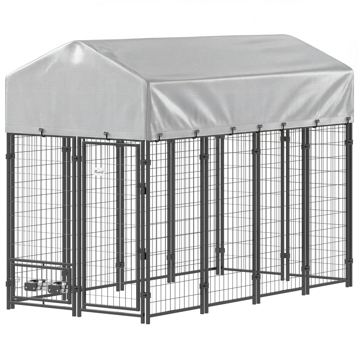 Outdoor dog kennel lockable welded steel playpen