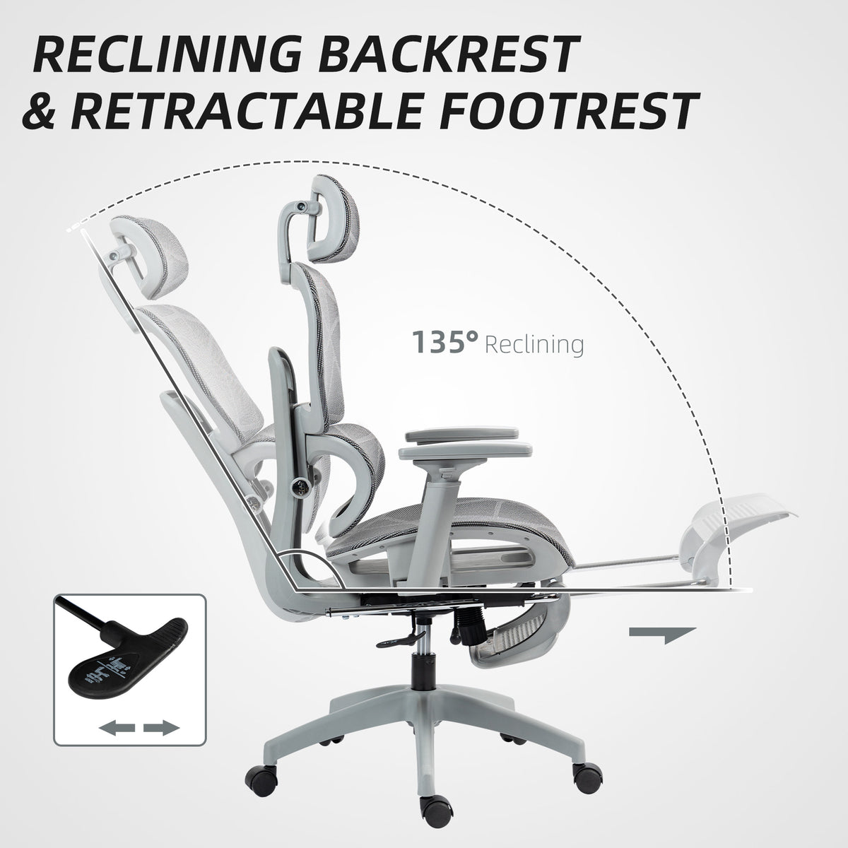 Ergonomic mesh office chair