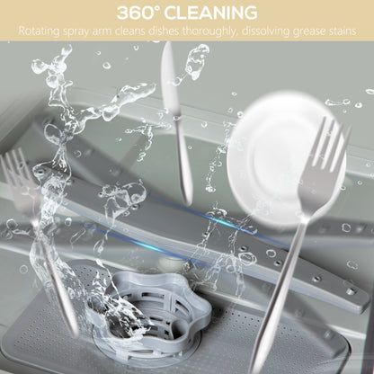 Portable Countertop Dishwasher 4 Place Settings 5 Programs
