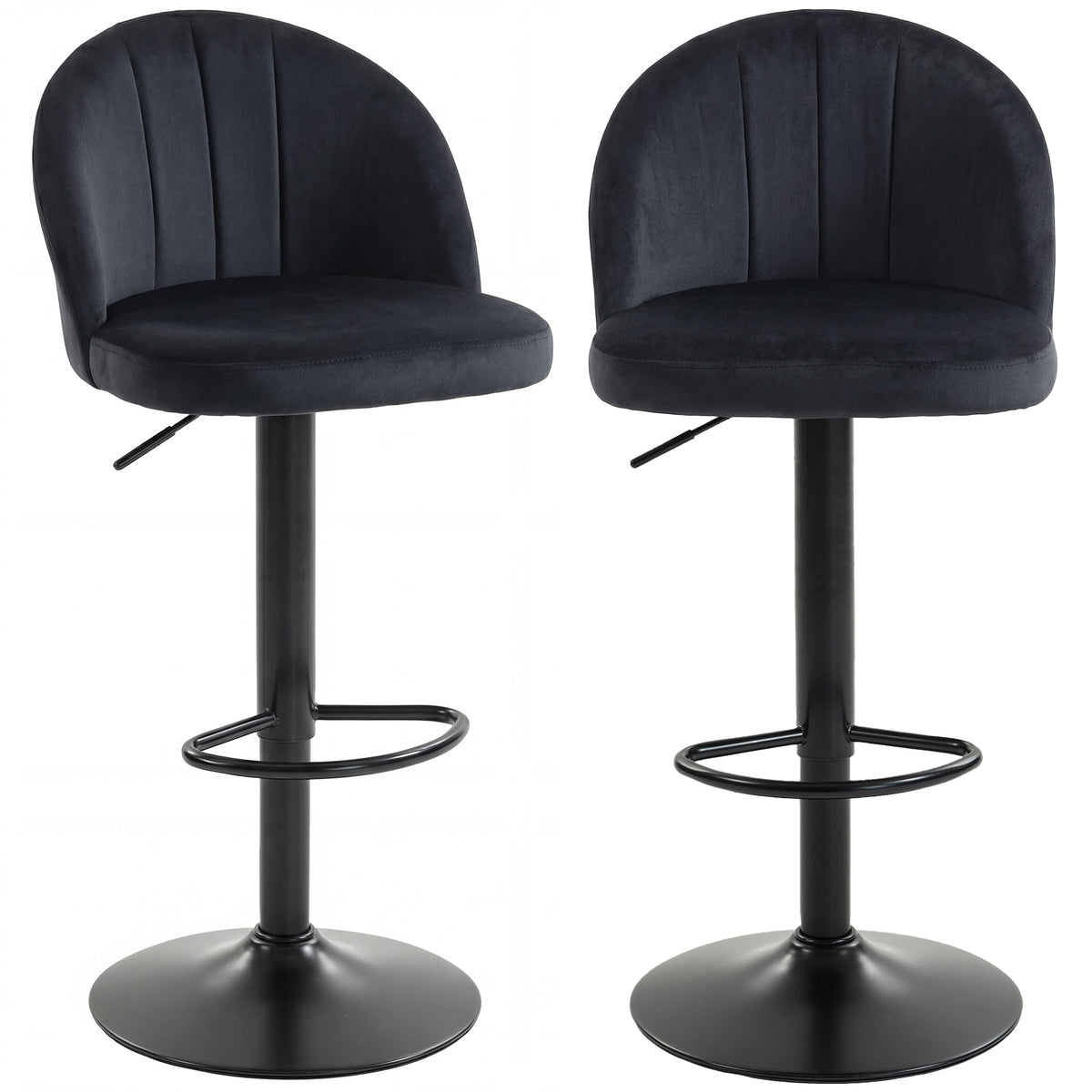 Swivel bar stools adjustable set of 2