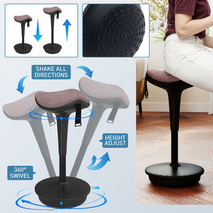 Ergonomic active sitting wobble stool