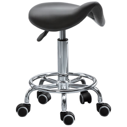 Taburete de silla ergonómico ajustable de cuero sintético