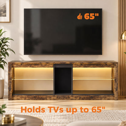 ਸਟੋਰੇਜ ਵਾਲਾ ਰਸਟਿਕ LED TV ਸਟੈਂਡ