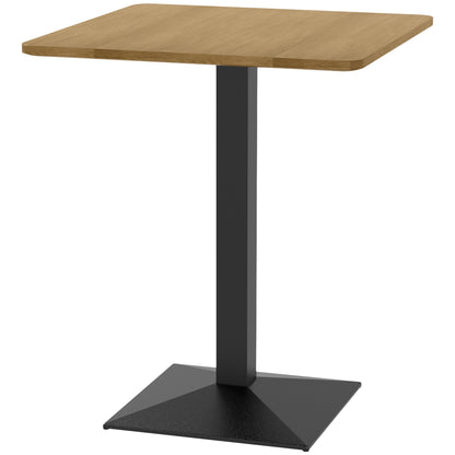 28" Square Dining Table Modern Steel Base