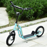 Kids Kick Scooter with Dual Brakes and Inflatable Wheels