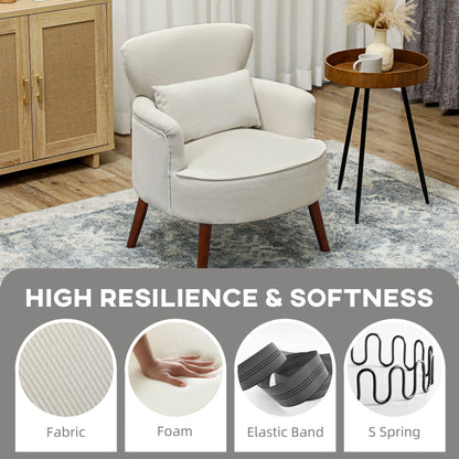 Modern Upholstered Accent Armchair