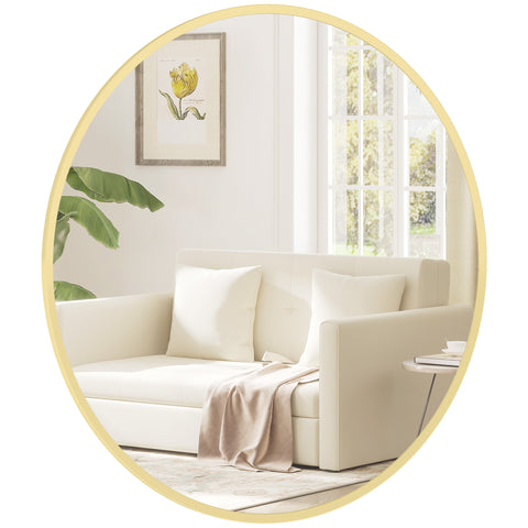 Modern round decorative wall mirror
