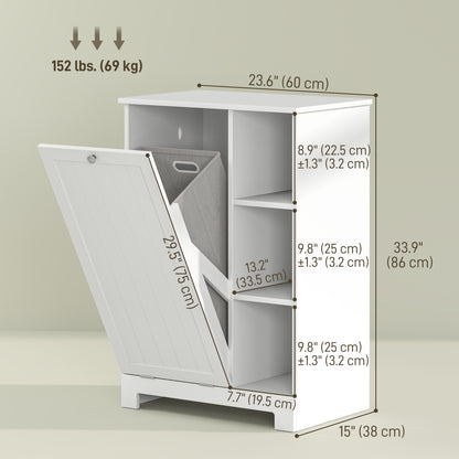 Tilt Out Laundry Cabinet with Removable Basket
