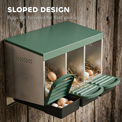 Chicken nesting box in fir wood