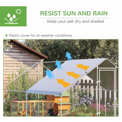 Chicken Coop Run Outdoor with Cover 3.0 x 4.0 x 2.0 m