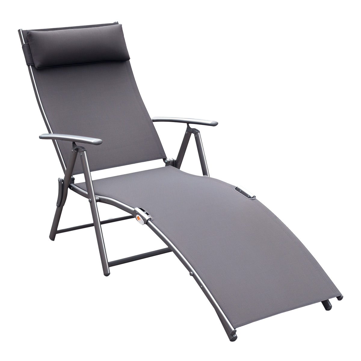 Tumbona plegable ajustable de acero — 7 posiciones