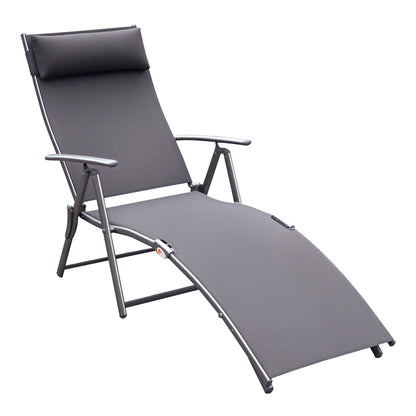 Tumbona plegable ajustable de acero — 7 posiciones