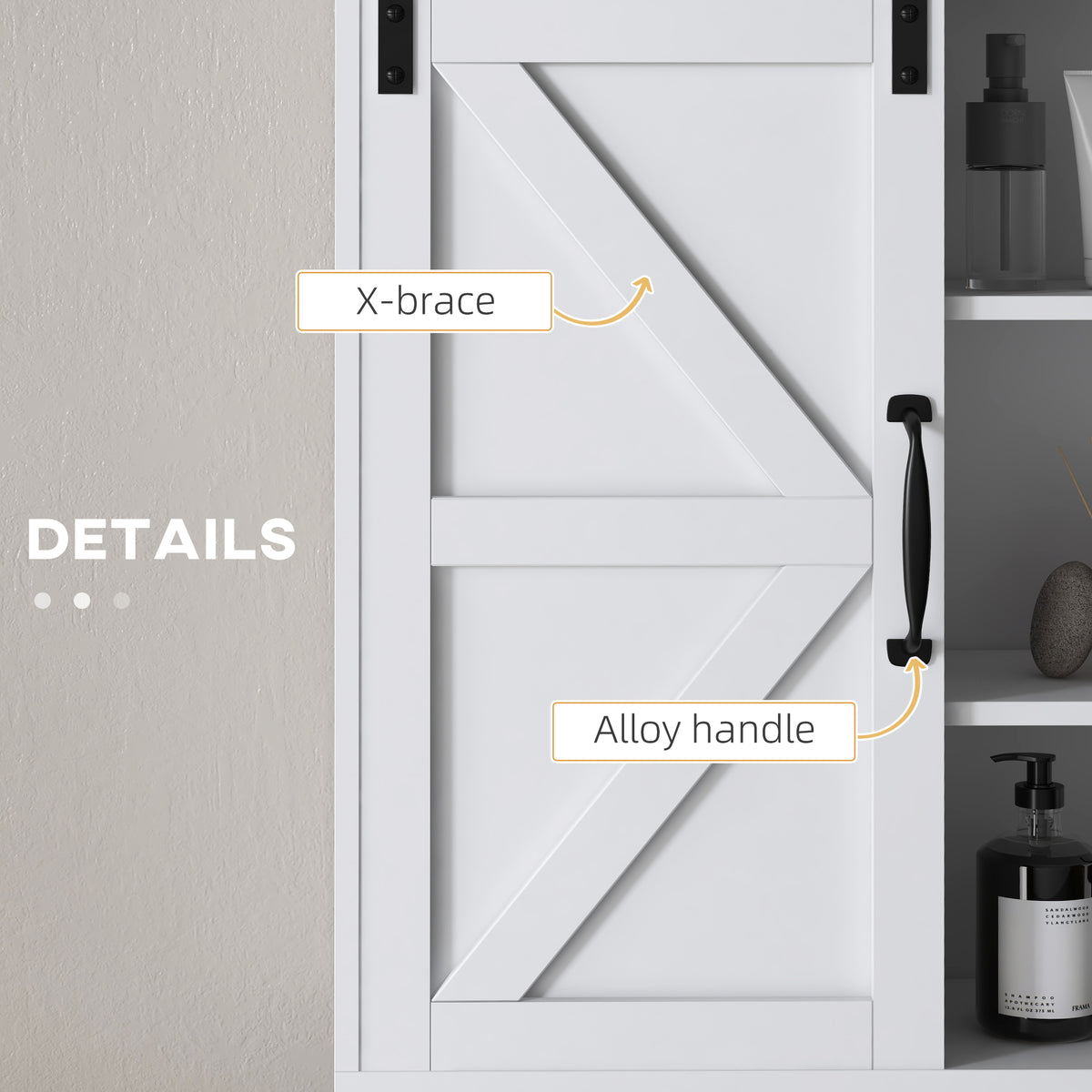 Wall Medicine Cabinet with Sliding Door and Adjustable Shelf