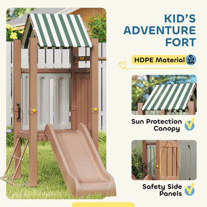 Conjunto de juegos de exterior 4 en 1 con columpio