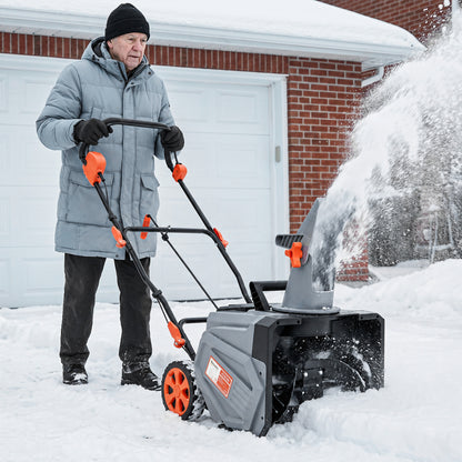 40V Cordless Snow Blower with PU Auger