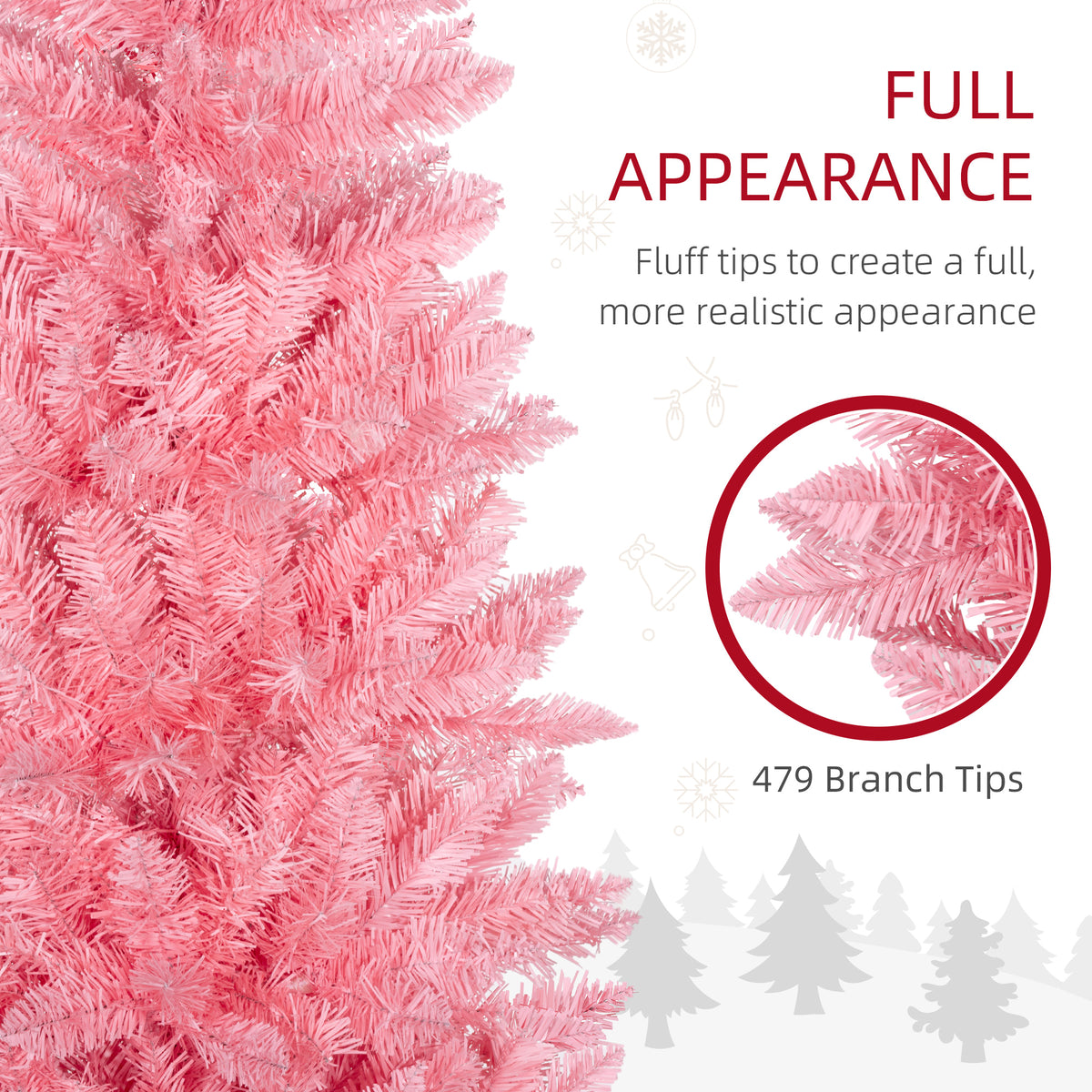 Pencil Artificial Christmas Tree 6 ft — Green