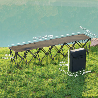 Portable Folding 6-Seat Bench for Camping and Sports