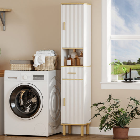 Tall bathroom storage cabinet