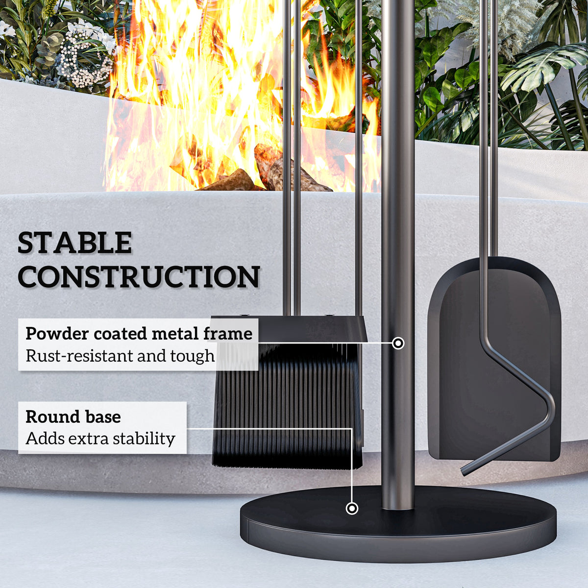 Fireplace Tools Set — Set of 5