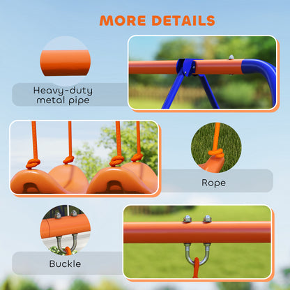 4-in-1 Outdoor Kids Swing and Play Set
