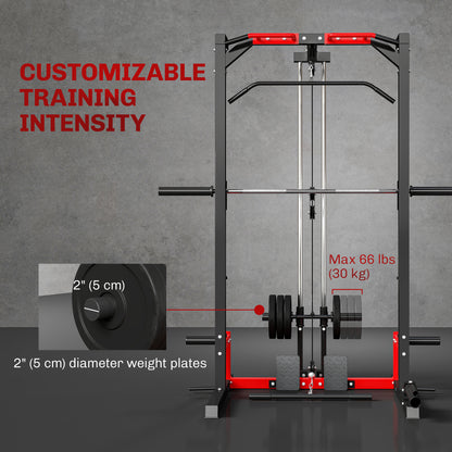Smith Machine Power Rack with Pull Up Bar