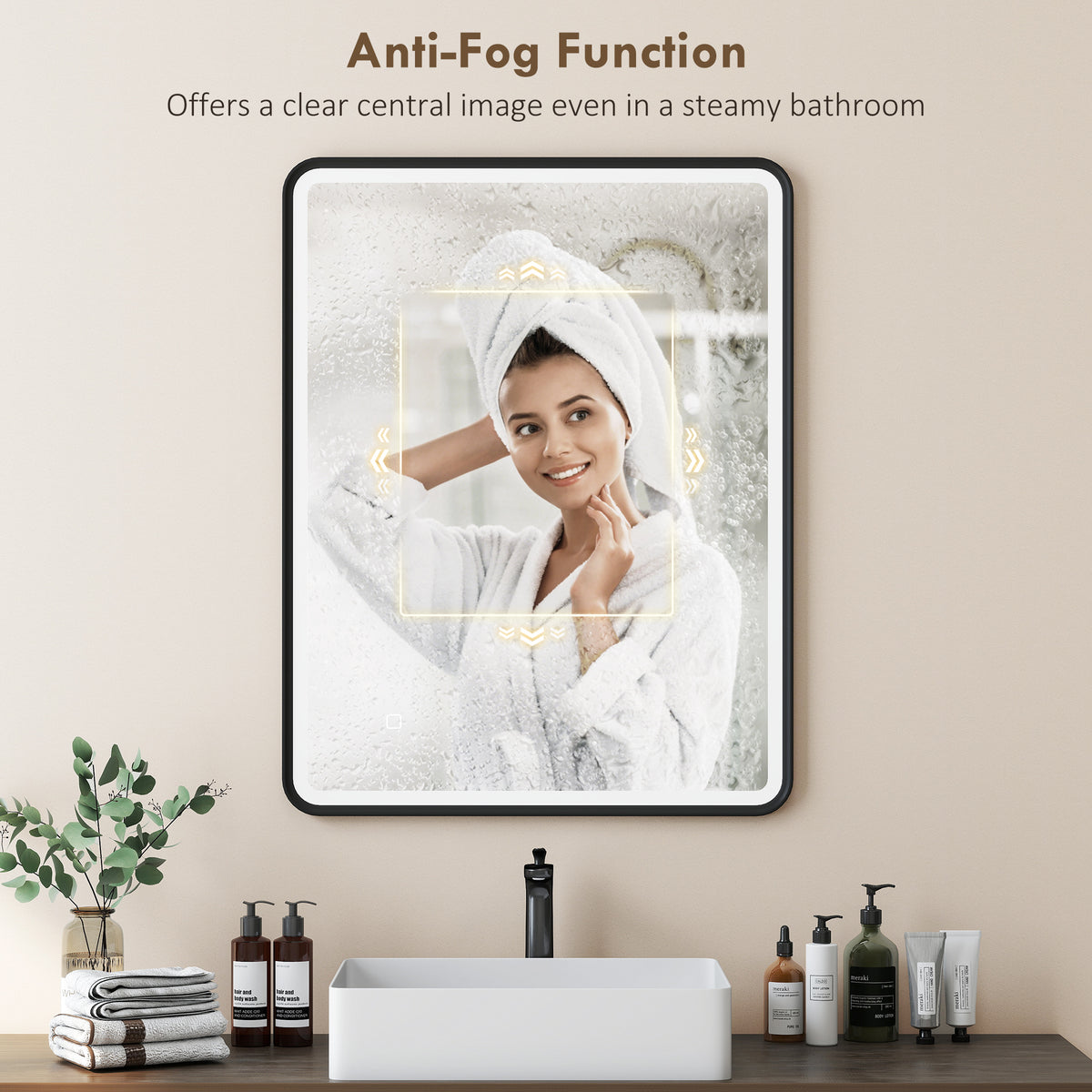 LED Bathroom Anti-Fog Mirror