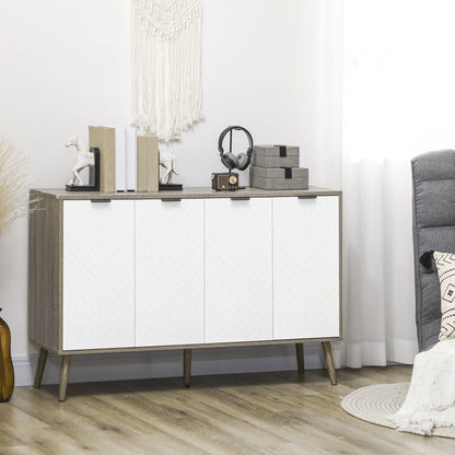 Modern sideboard buffet cabinet adjustable shelves 4 doors